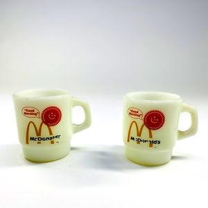 Vintage McDonald’s milk glass coffee cups